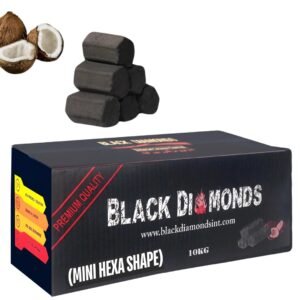 Coconut Shell Charcoal (10KG) (Mini Hexagon)
