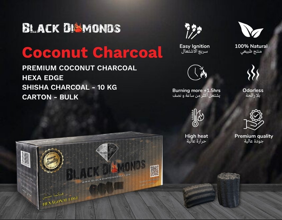 Coconut Shell Charcoal (10KG) (Edge)