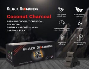 Coconut Shell Charcoal (10KG) (Hexagon)